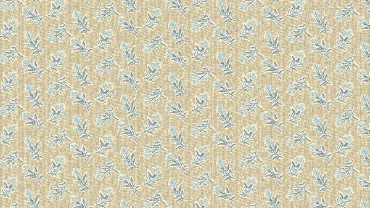 Makower Something Blue 8826N summerfield burland bloemen beige 