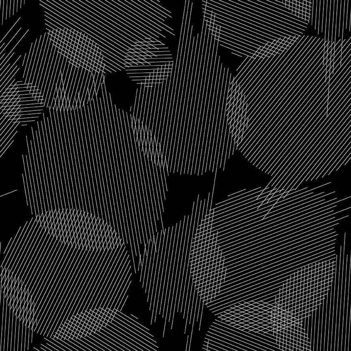 Andover Fabrics 913K Ink Boundaries Onyx cirkels zwart