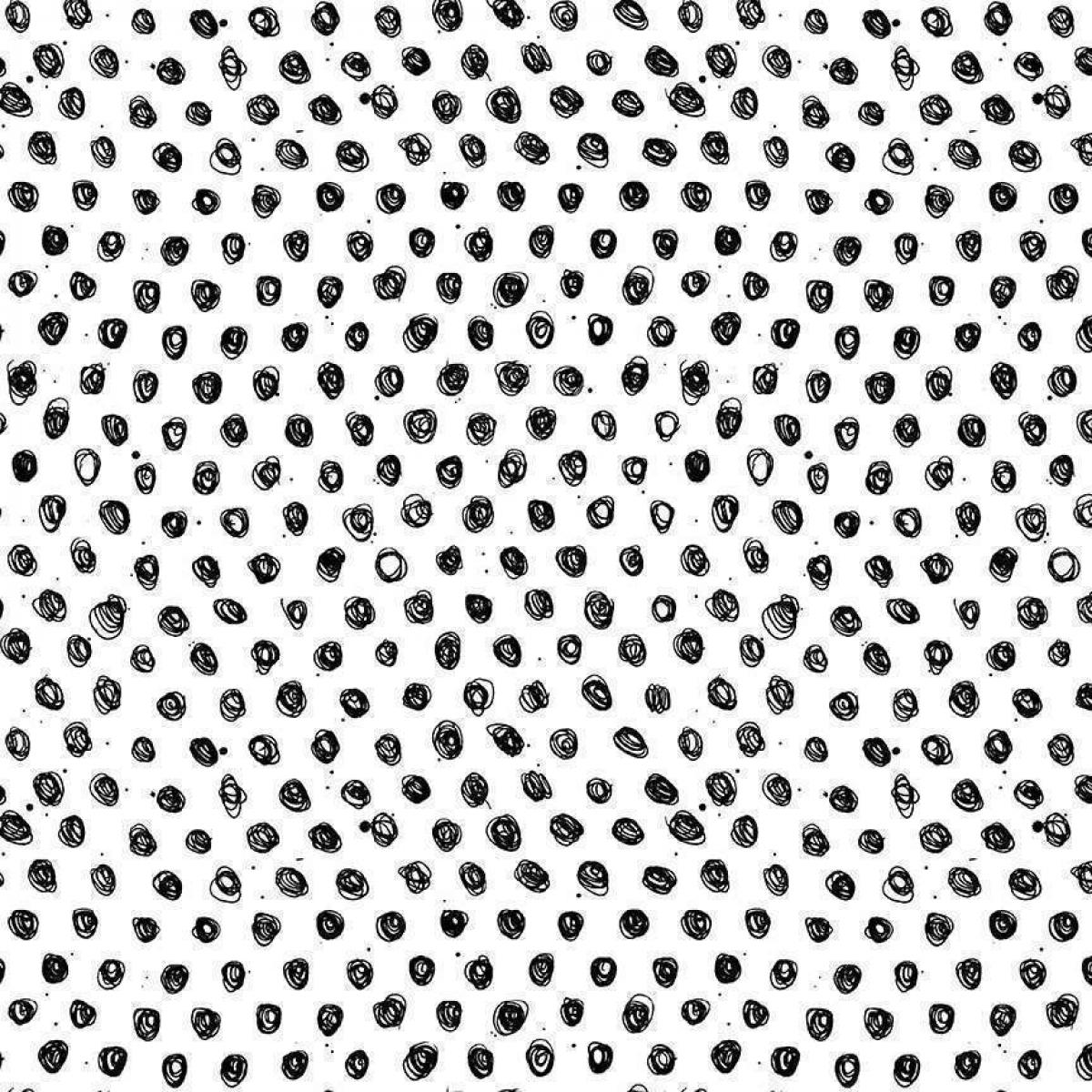 Andover Fabrics Ink 915K Polka Snowy Owl wit