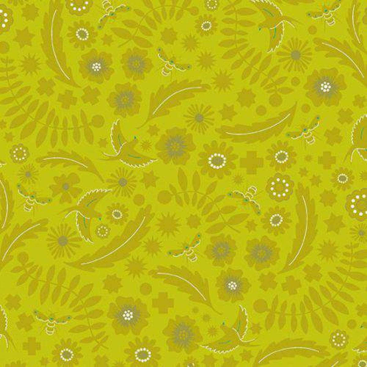 Andover Fabrics Sun Print 8483-V prairie groen