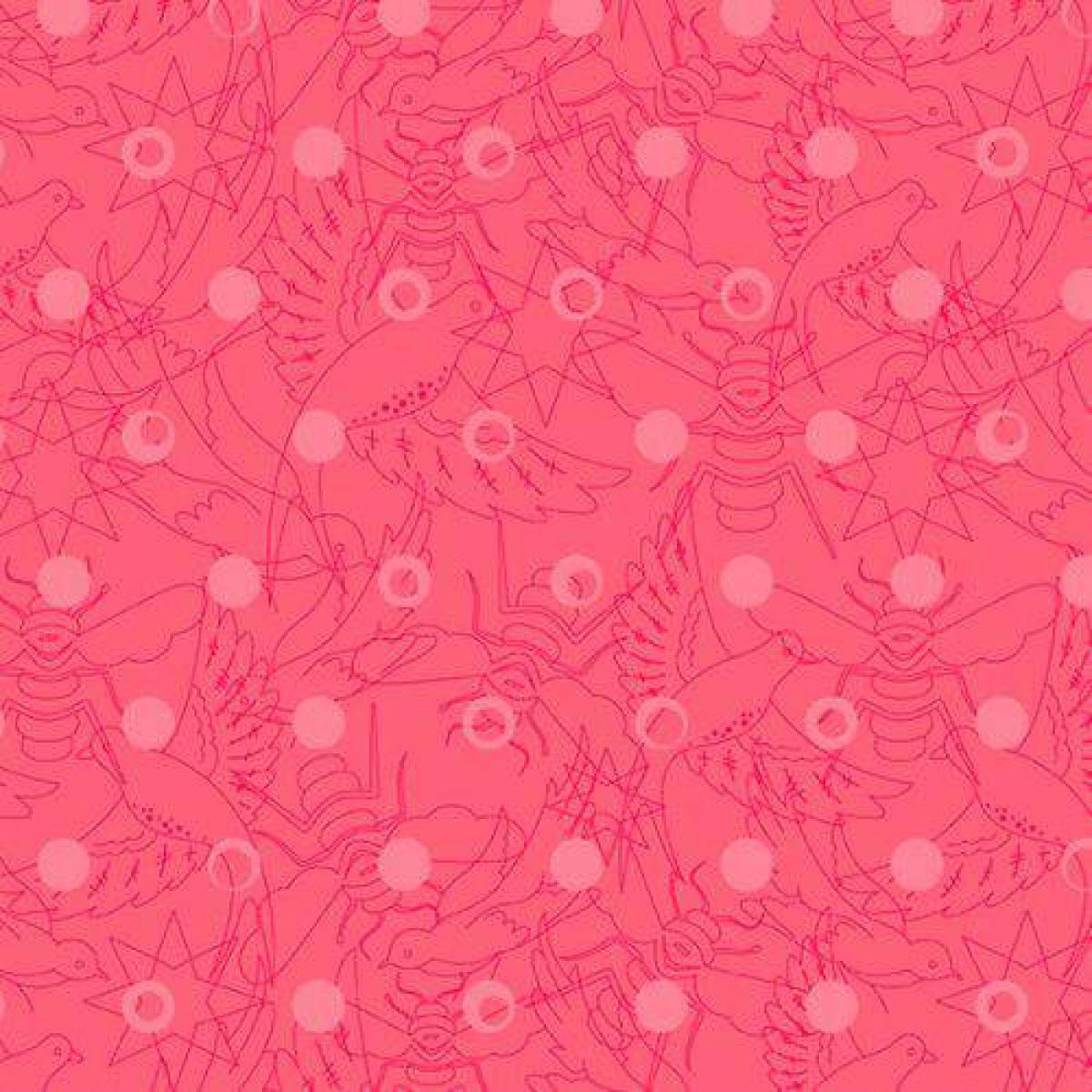 Andover Fabrics Sun Print 8484-E taffy roze