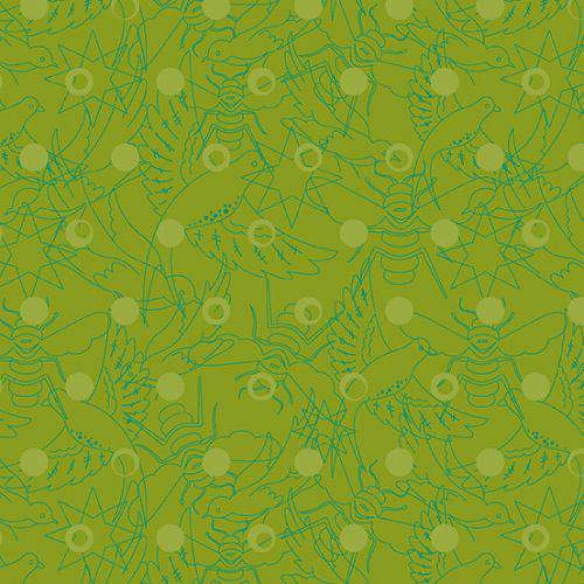 Andover Fabrics Sun Print 8484-G pine groen