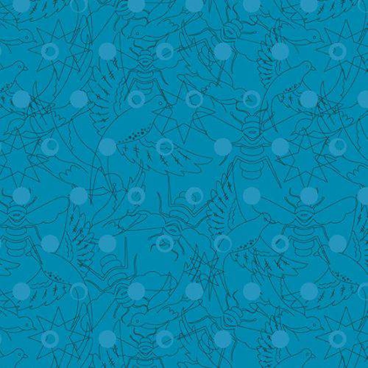 Andover Fabrics Sun Print 8484-T yonder blauw