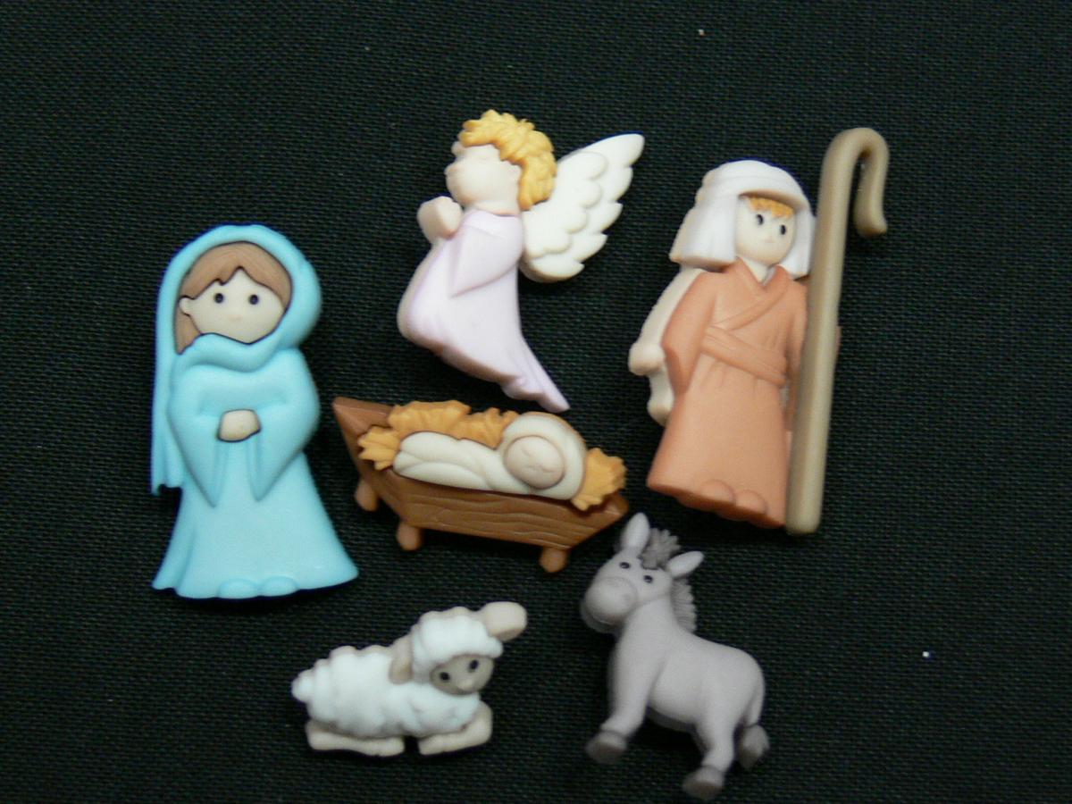Knoopjes Dress it Up Nativity kerststalletje 7473