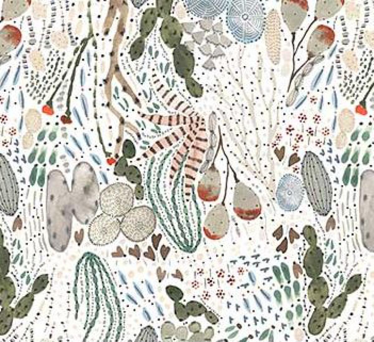 Figo Fabrics Desert Wilderness 90098-10 woestijn wit