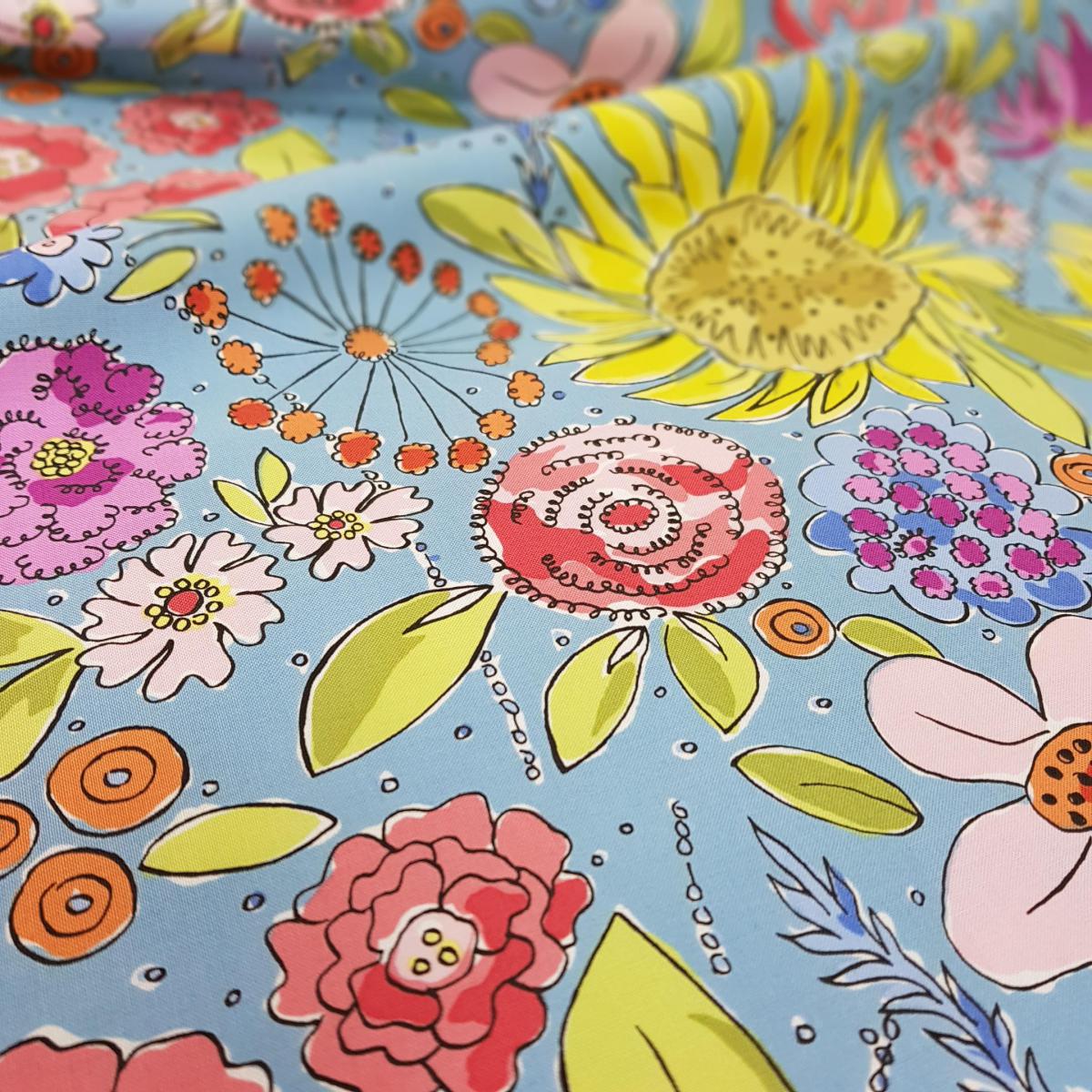 Free Spirit Color Fusion bloemen blauw PWLH017
