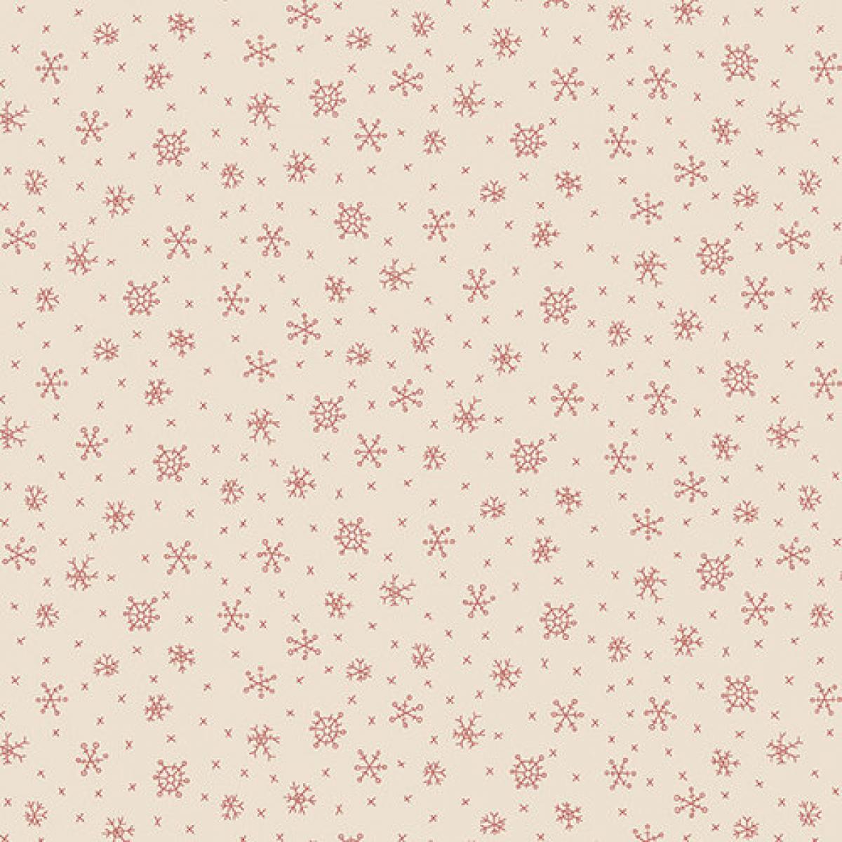 Henry Glass Fabrics Winter Wonderland sneeuwster 2306-33 crème