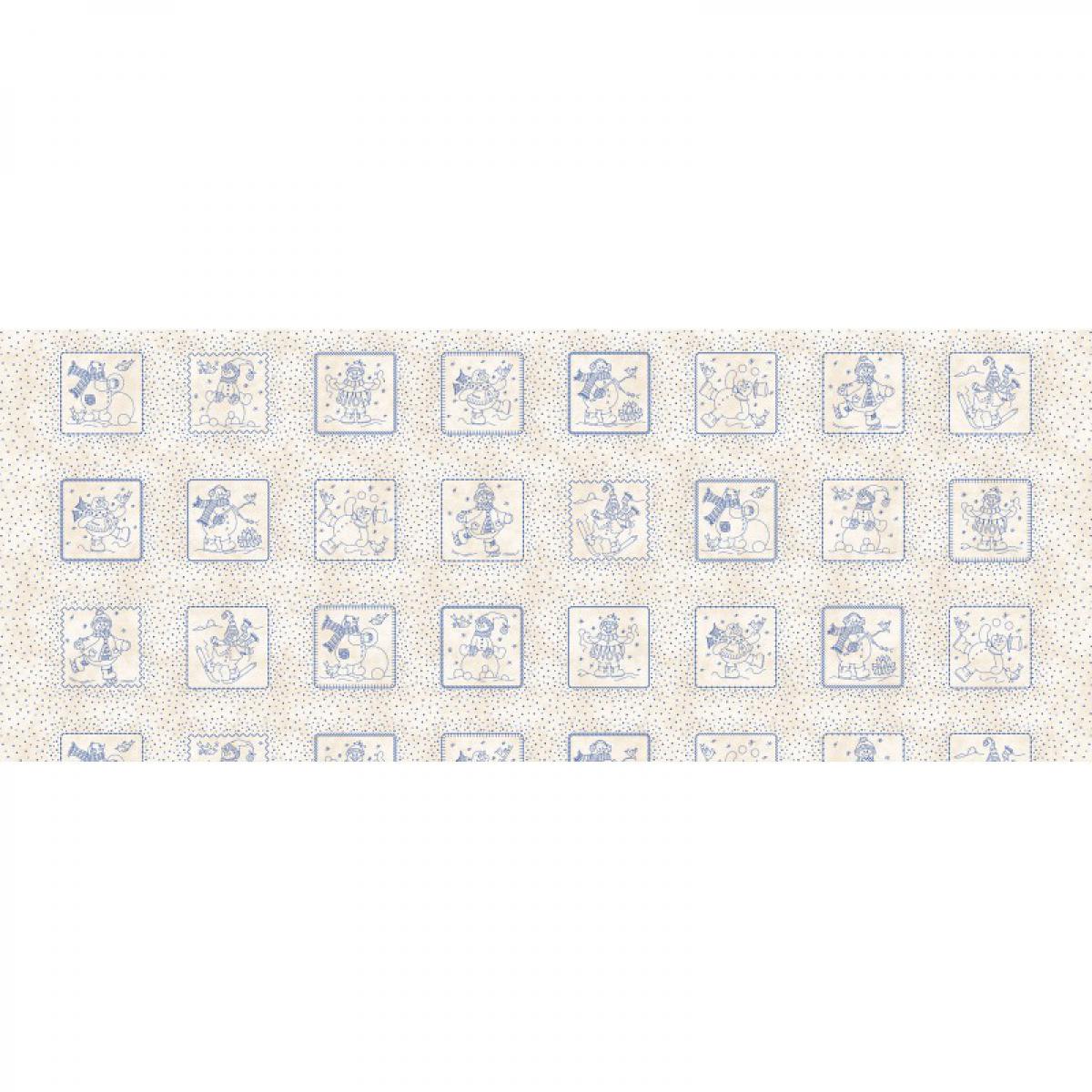Maywood Studio Roly Poly Snowman 8411-E label ecru