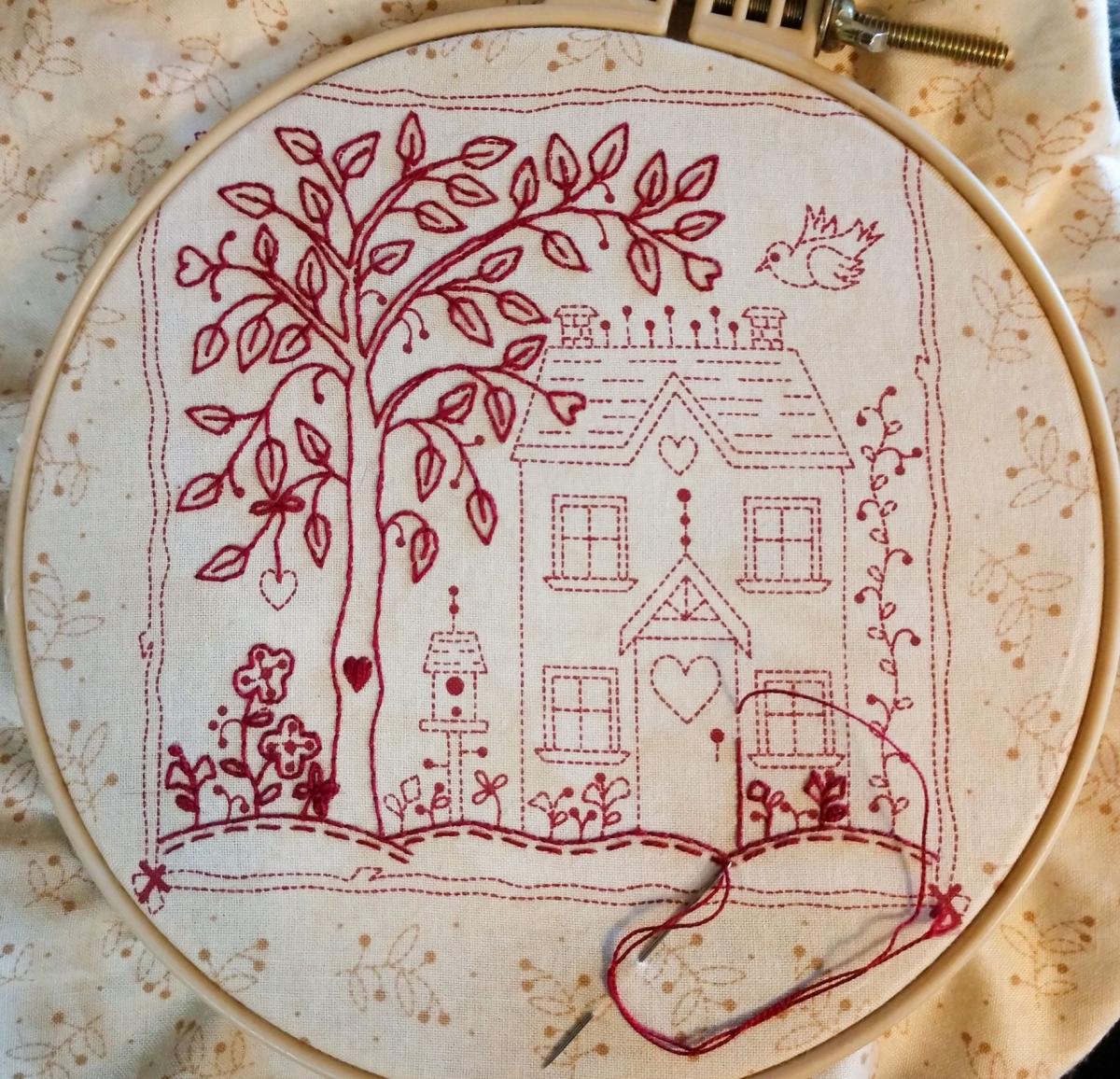 Maywood Studio Sheltering Tree 9770-TR panel creme