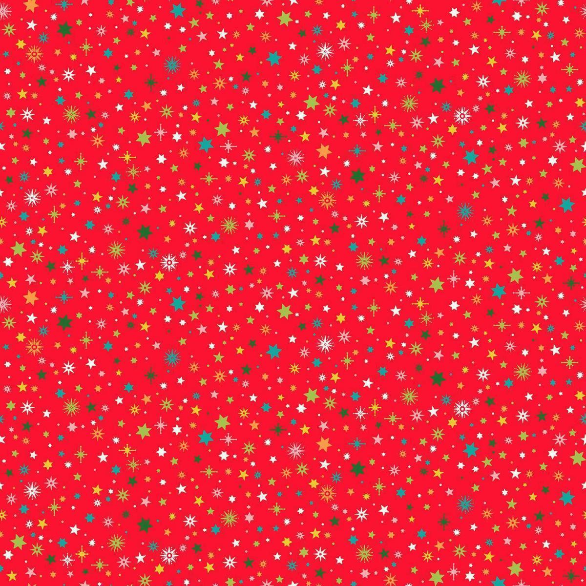 MK Brights Ornaments 022-R kerststof sterren rood