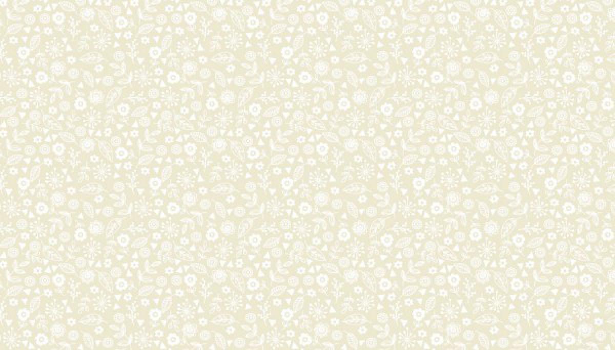 Makower Essential Doodle Ditzy crème 1911Q2