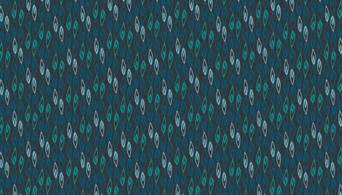 Makower 1927B Sundance Flame stripe blauw