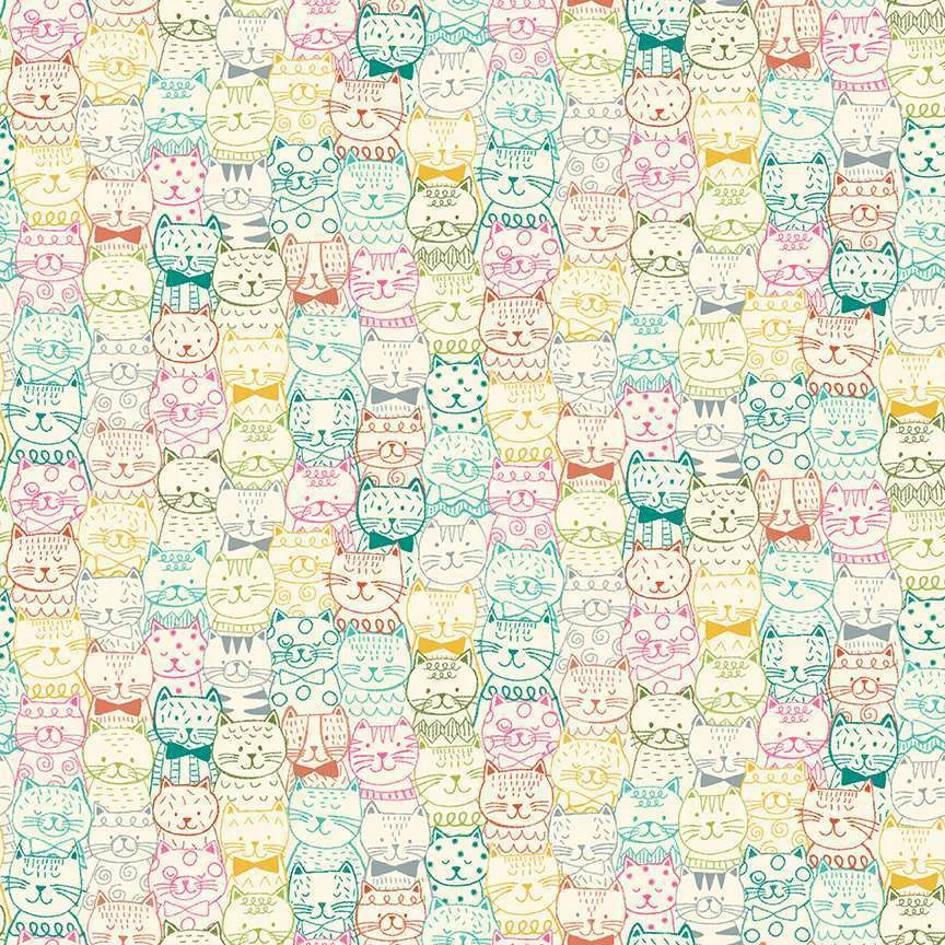 Makower UK Whiskers 009Q katten multi