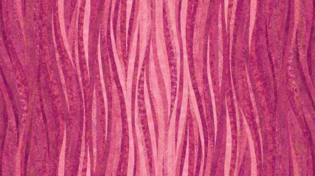 Northcott Artisan Spirit Shimmer Hibiscus 20425-28 strepen roze