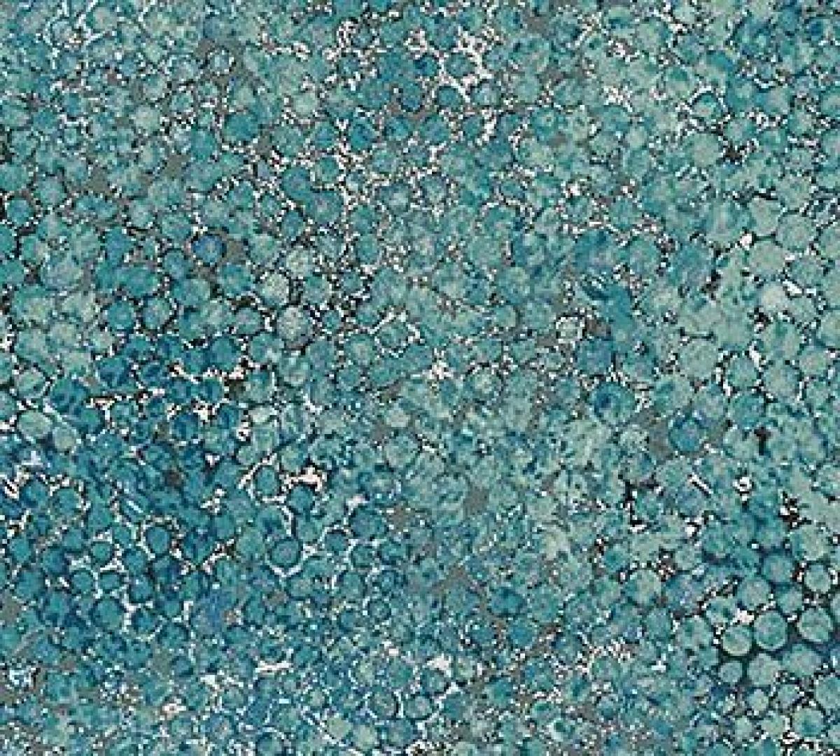 Northcott Artisan Spirit Shimmer Iceberg 22993-68 cirkels blauw 