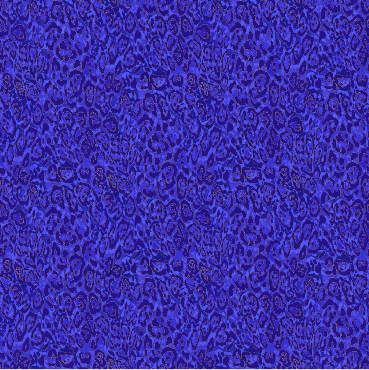 Northcott Artisan Spirit Shimmer Wild Thing 24046-84 blauw