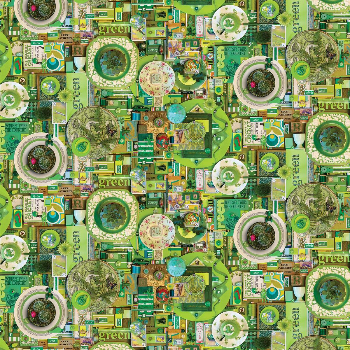 Northcott Color Collage DP-22412-74 groen