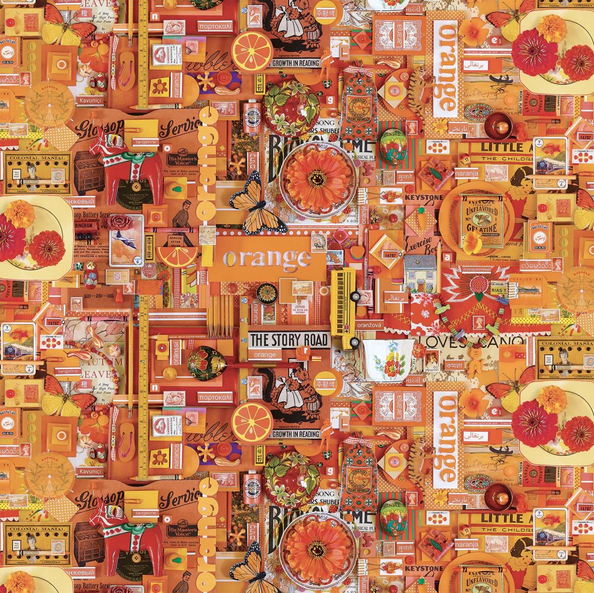 Northcott Color Collage DP-22415-54 oranje