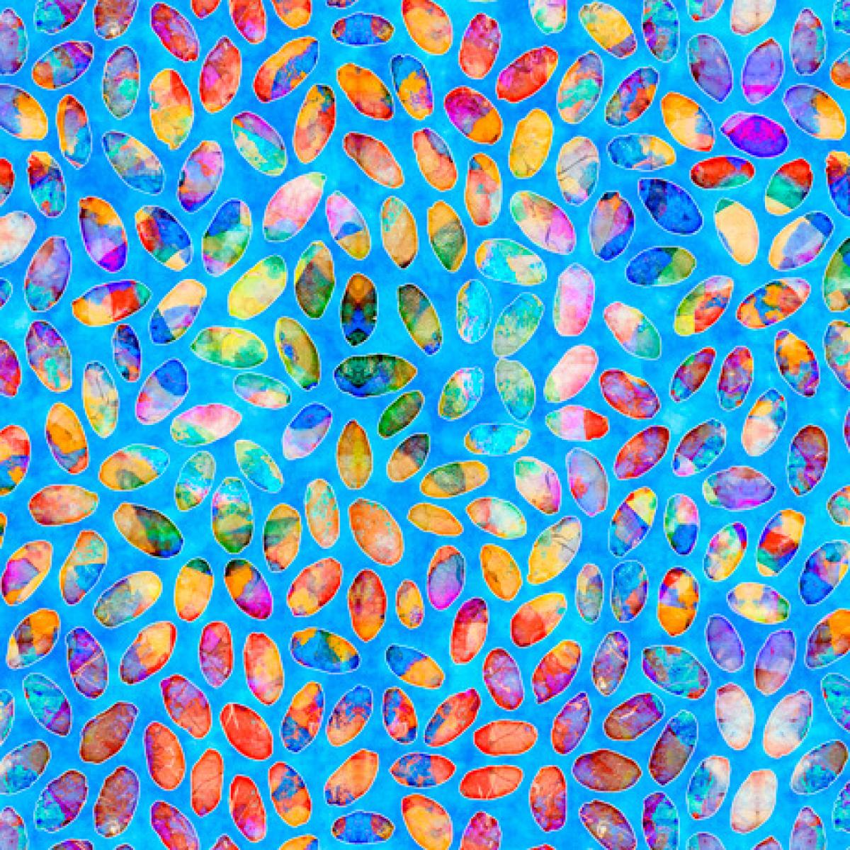 QT Fabrics Brilliance 28328-B Jelly Bean blauw