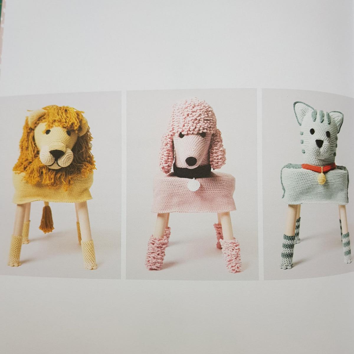 Stoel covers haken, eenhoorn, hond, poes, leeuw