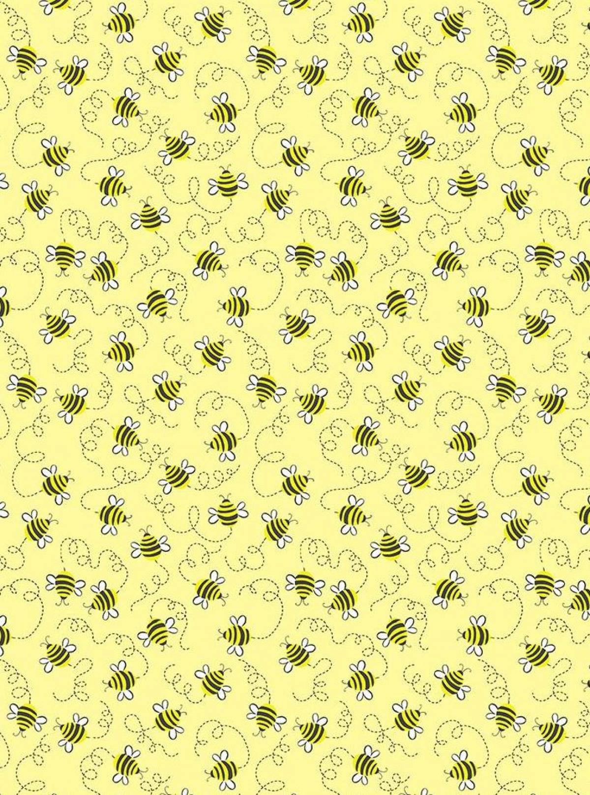 Timeless Treasurer What's the Buzz C7884 Swirling Bees bijtjes geel