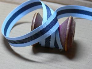 Band streep blauw