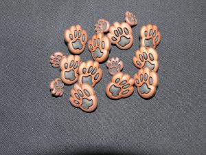 Button fun Dog Paws 1841