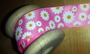 Lint bloemen roze Li03