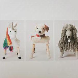 Stoel covers haken, eenhoorn, hond, poes, leeuw
